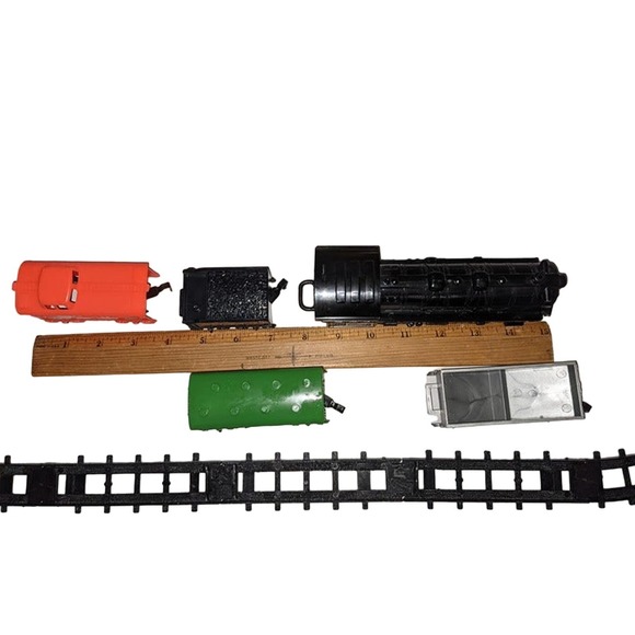 Vintage Battery Operated Western Freight Train Set Headlight Chung Sound Works - Picture 5 of 11